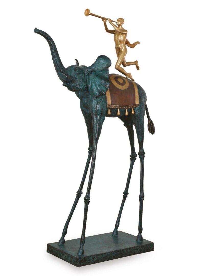 Sculpture in bronze by Salvador Dali, piece available at Galerie Montmartre, Paris, France