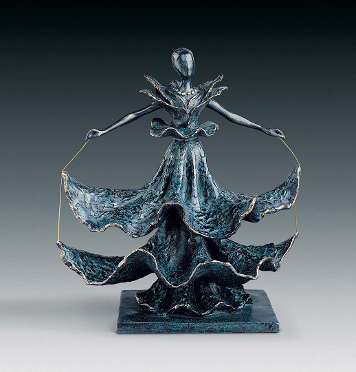 Picture of a bonze sculpture in edition by Salvador Dali, artist represented at Galerie Montmartre, Paris, France