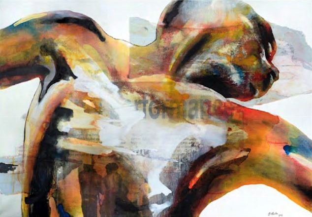 Picture of a painting by Bruce Clarke, artist represented at Galerie Montmartre, Paris, France