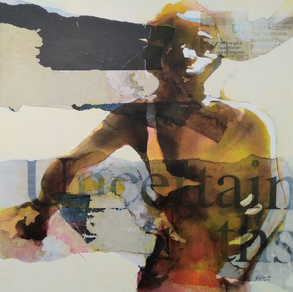 Picture of a painting by Bruce Clarke, artist represented at Galerie Montmartre, Paris, France