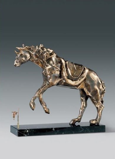 Picture of a bonze sculpture in edition by Salvador Dali, artist represented at Galerie Montmartre, Paris, France