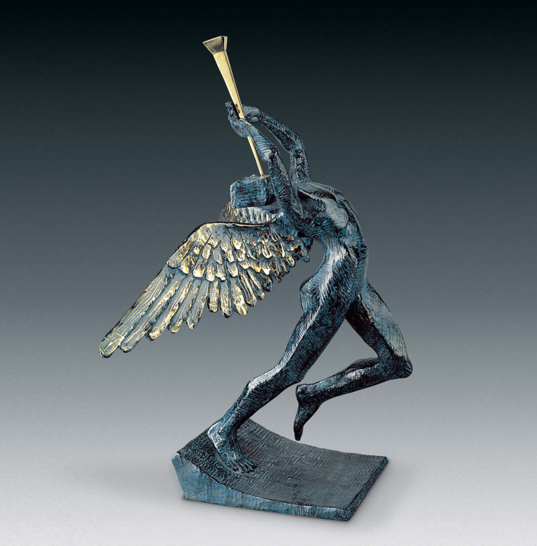 Picture of a bonze sculpture in edition by Salvador Dali, artist represented at Galerie Montmartre, Paris, France