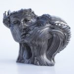 Picture of a steel sculpture titled Flowing by Gil Bruvel represented at Galerie Montmartre, Paris, France