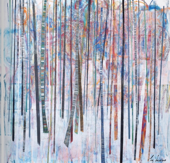 Peinture de la série des Quatres Saisons, de l'artiste Luz Severino