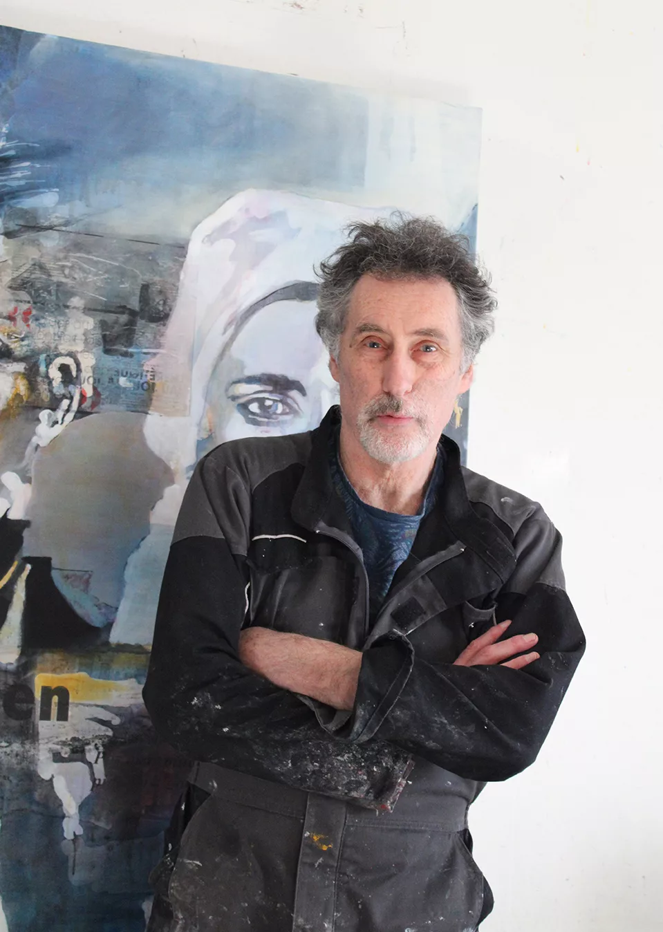 Photo de Bruce Clarke, artiste permanent de la Galerie Montmartre