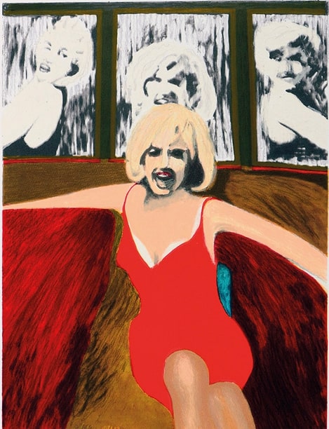 Photo of Marilyn Anniversary, study for painting by James Francis Gill
