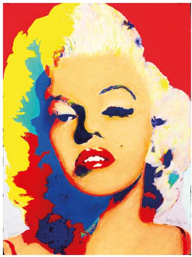 Photo of Marilyn Monroe Tribute Red, study for painting by James Francis Gill