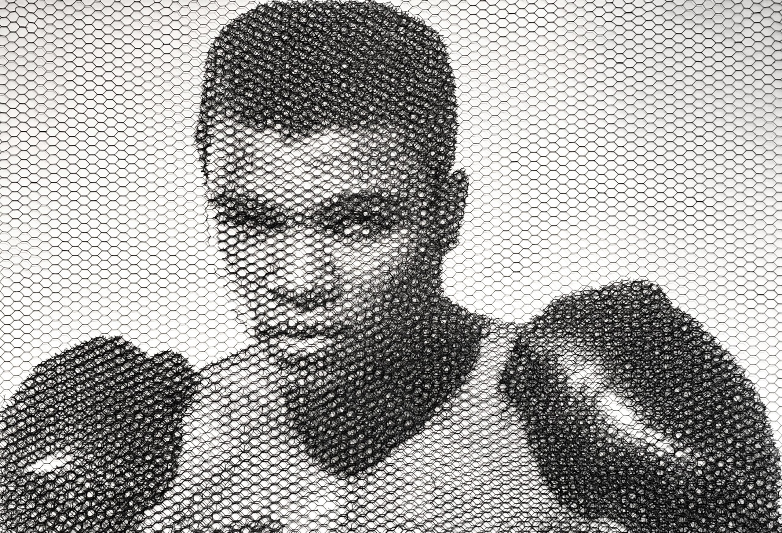 Photo of MUHAMMAD ALI, artwork by Giorgio Tentolini