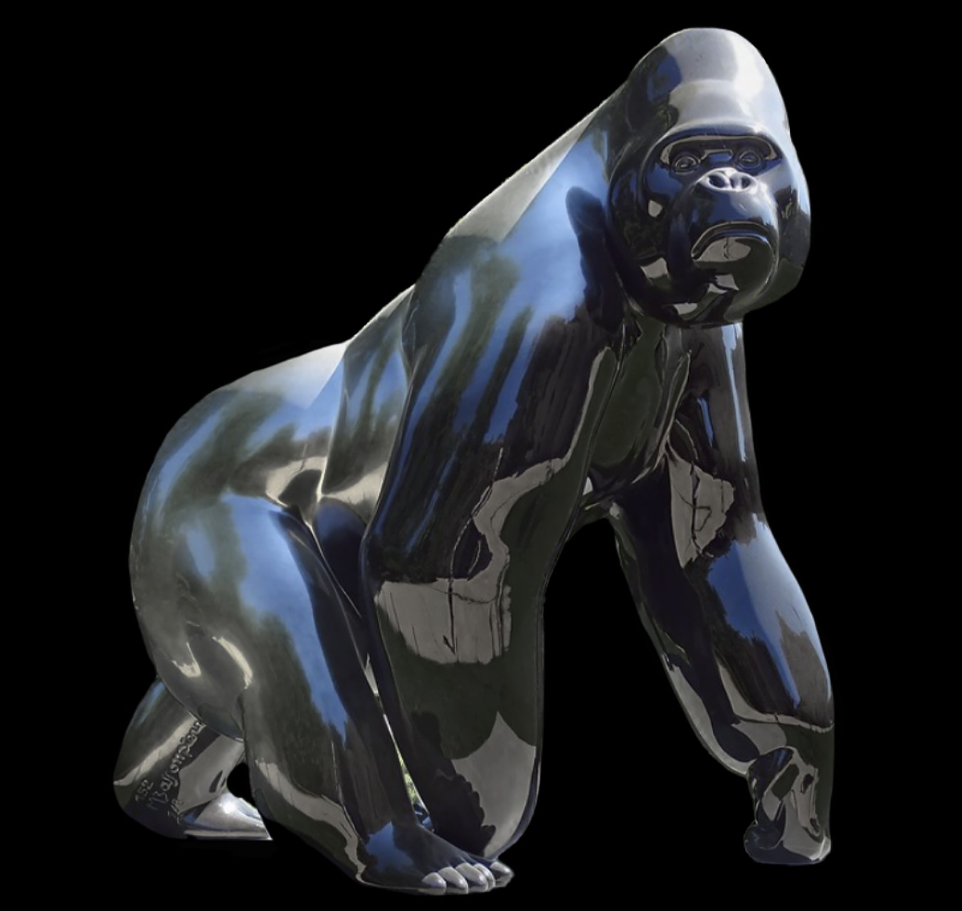 Photo of Le Dos Argenté n°7, sculpture by Michel Bassompierre made in bronze