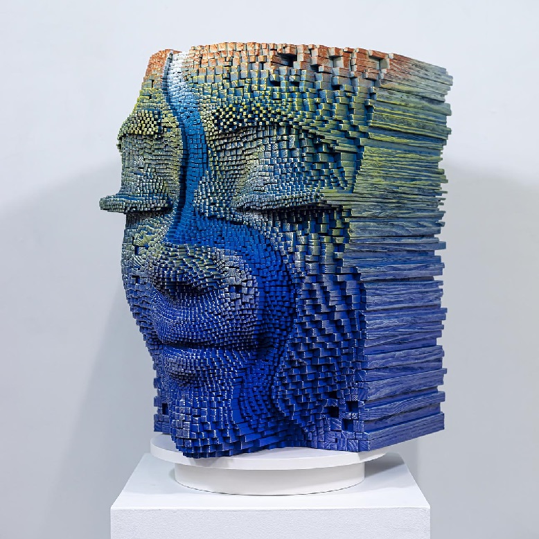 Photo of River, wood and acrylic sculpture by Gil Bruvel