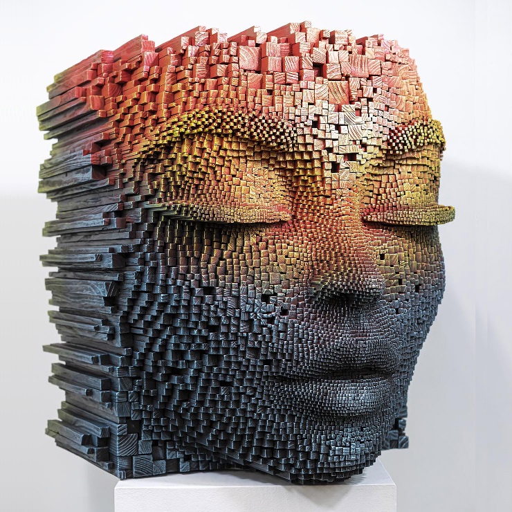 Photo of In my Mind Forever, wood and acrylic sculpture by Gil Bruvel