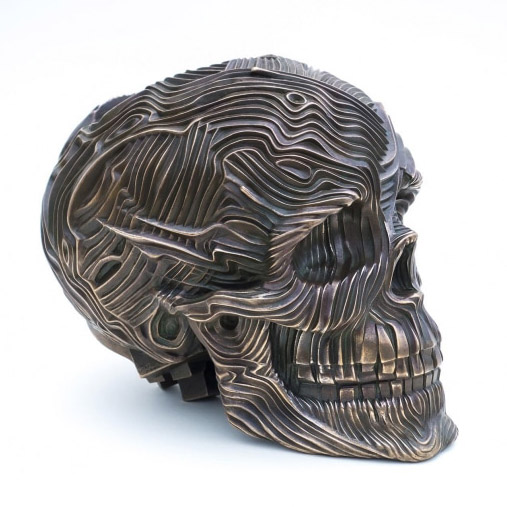 Photo of The Descent, bronze sculpture by Gil Bruvel