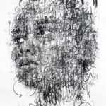 Photo of Shadow, calligraphy on canvas by ATAN